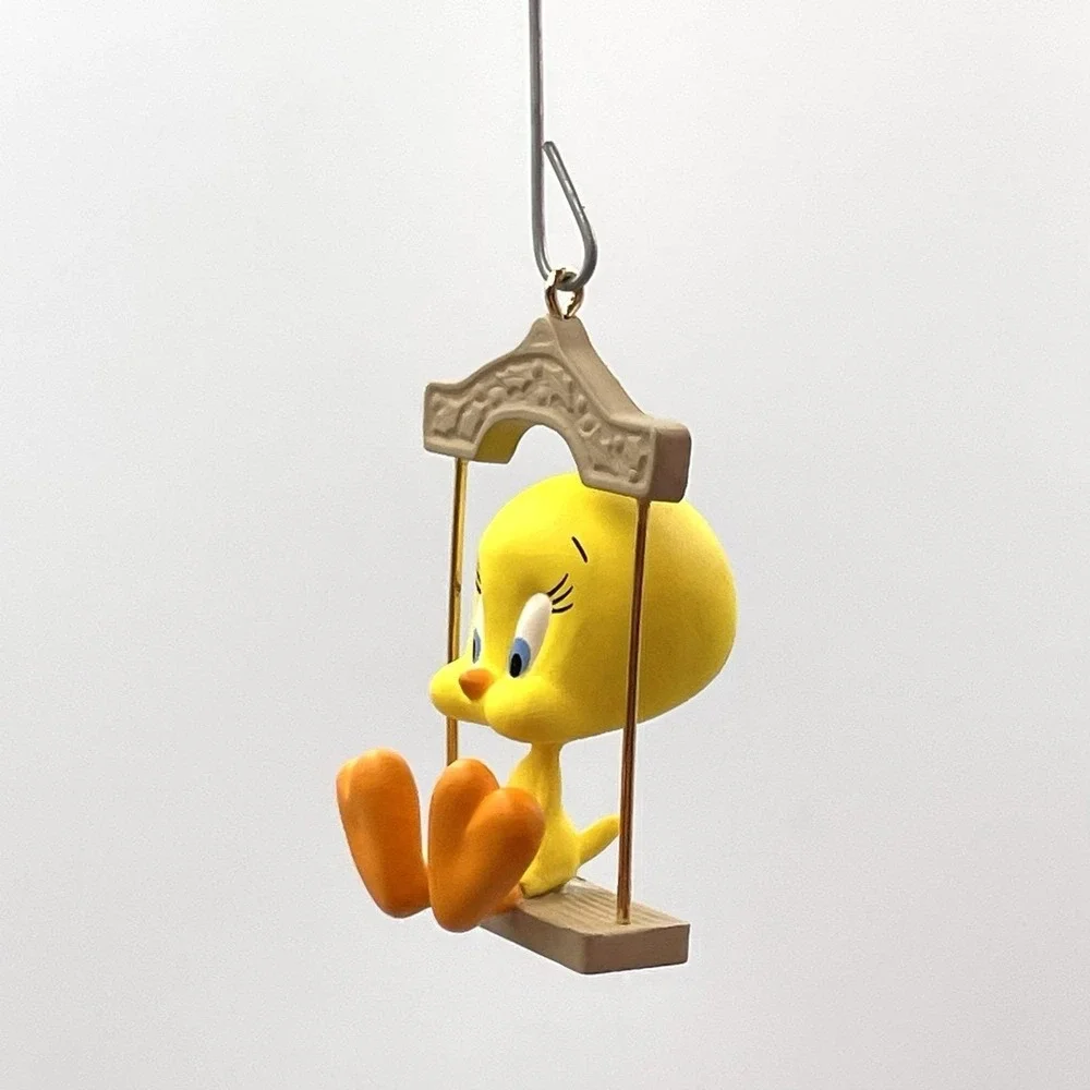 Vtg. 1995 Hallmark Looney‎ Tunes Hang Together Ornament Sylvester & Tweety 2 Pc